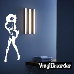 Woman in Cupless Corset Decal Genuine For Sale