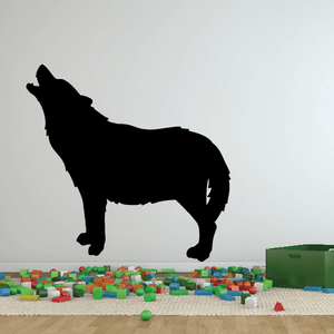 Wolf Howling Standing Decal Outlet Best Sale