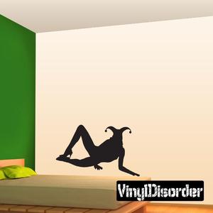 Woman in Jester Hat Silhouette Decal With Paypal Cheap Online