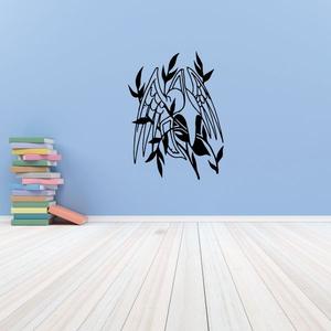Winged Helmet with Leaf Decal Fashion Style Online