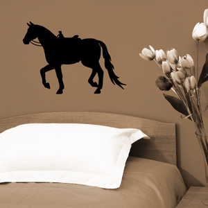 Saddled Horse Walking Decal Nicekicks