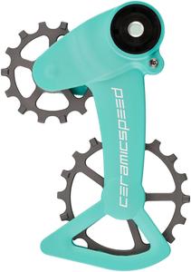 OSPW X  Pulley Wheel System SRAM Eagle AXS - Coated Races Alloy Pulley Carbon Cage Turqoise/Silver Cerakote Latest Collections Online