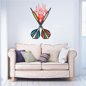 Darts Wall Decal - Vinyl Sticker - Car Sticker - Die Cut Sticker - CDScolor0079 Free Shipping Huge Surprise