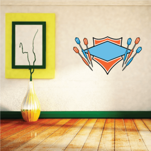 Darts Wall Decal - Vinyl Sticker - Car Sticker - Die Cut Sticker - CDScolor0081 With Credit Card Cheap Pice