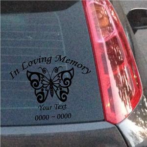 Butterfly In Loving Memory Vinyl Decals - ILMButterfly3 Amazing Pice Cheap Online