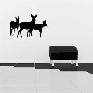 Family Deer Doe Walking Decal Supply