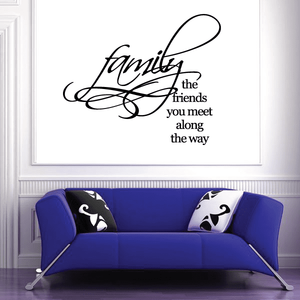 Family the friends you meet along the way Wall Decal Buy Cheap Free Shipping