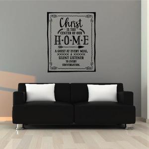 Christ is Center of our Home Wall Decal Cheap