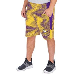 Zubaz NFL Men's Minnesota Vikings Static Shorts With Side Panels Extremely Cheap Pice