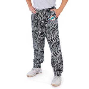 Zubaz NFL Men's Miami Dolphins Zebra Outline Comfy Pants Free Shipping Purchase