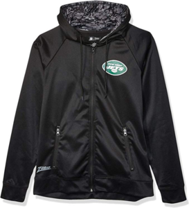 Zubaz NFL Men's New York Jets Full Zip Digital Camo Hood Hoodie, Black Outlet 2025 New