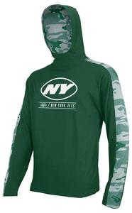 Zubaz NFL Men's New York Jets Elevated Lightweight Hoodie W/ Camo Accents Free Shipping Very Cheap