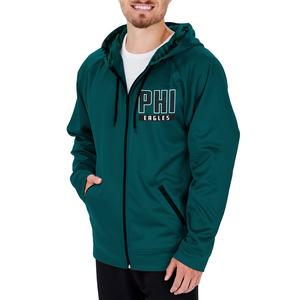 Zubaz NFL Men's Philadelphia Eagles Full Zip Hoodie With Team Color Camo Lines Clearance Wholesale Pice