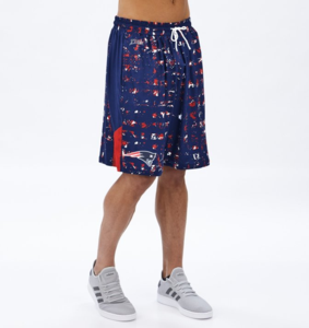 Zubaz NFL Men's New England Patriots Color Grid Shorts Cheap Sale Outlet Store