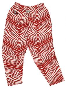 Zubaz NFL Men's San Francisco 49ers Single Line Zebra Print Team Pants Free Shipping Cheap Real