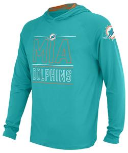 Zubaz NFL Men's Miami Dolphins Team Color Active Hoodie With Camo Accents Sale New Styles