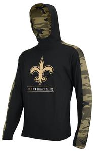 Zubaz NFL Men's New Orleans Saints Elevated Lightweight Hoodie W/ Camo Accents For Sale Sale Online