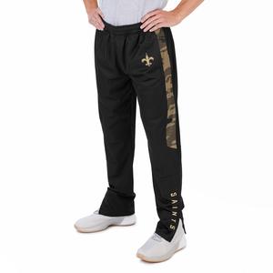 Zubaz NFL Men's New Orleans Saint Track Pant W/ Camo Line Side Panels Free Shipping Outlet