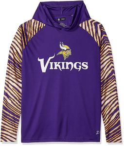 Zubaz NFL Men's Minnesota Vikings Light Weight Zebra Hoodie Enjoy Cheap Pice
