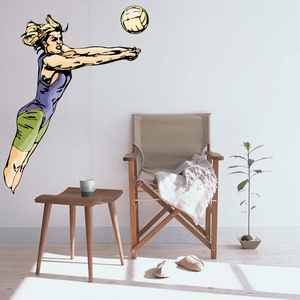 Volleyball Wall Decal - Vinyl Sticker - Car Sticker - Die Cut Sticker - CDSCOLOR114 Outlet Largest Supplier
