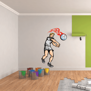 Volleyball Wall Decal - Vinyl Sticker - Car Sticker - Die Cut Sticker - CDSCOLOR020 Newest