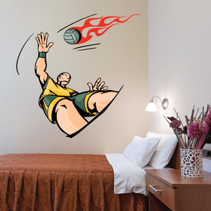 Volleyball Wall Decal - Vinyl Sticker - Car Sticker - Die Cut Sticker - CDSCOLOR018 Latest Collections