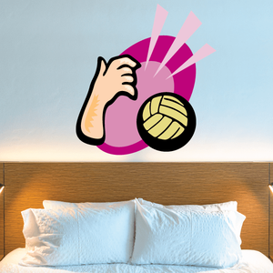 Volleyball Wall Decal - Vinyl Sticker - Car Sticker - Die Cut Sticker - CDSCOLOR012 Discount Ebay