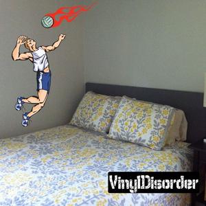 Volleyball Wall Decal - Vinyl Sticker - Car Sticker - Die Cut Sticker - CDSCOLOR017 Discount Shop Offer