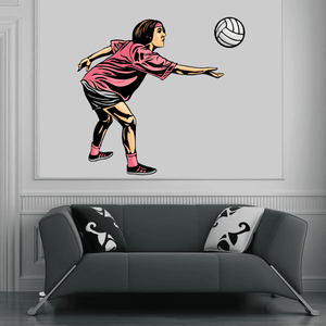 Volleyball Wall Decal - Vinyl Sticker - Car Sticker - Die Cut Sticker - CDSCOLOR104 Pre Order Online