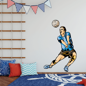 Volleyball Wall Decal - Vinyl Sticker - Car Sticker - Die Cut Sticker - CDSCOLOR093 Pick A Best Cheap Pice