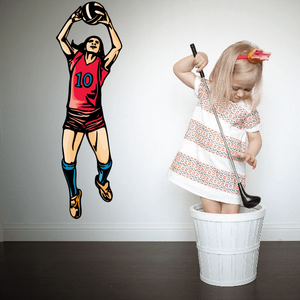 Volleyball Wall Decal - Vinyl Sticker - Car Sticker - Die Cut Sticker - CDSCOLOR103 Finishline Online