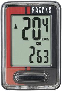 Cateye Enduro Wired Computer - Black/Red With Paypal Free Shipping