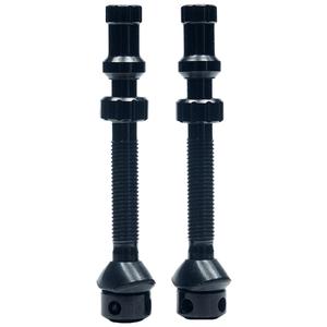 Stans Tubeless Universal  Valve Stems - Alloy Medium Black Pair Discount Largest Supplier