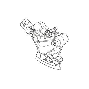 Replacement Level TL Caliper Assembly Post Mount non-CPS Front/Rear Gloss BLK Cheap Genuine