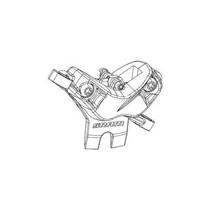 Replacement Guide RSC Caliper Assembly Post Mount non-CPS Front/Rear Anodized BLK Big Discount Online