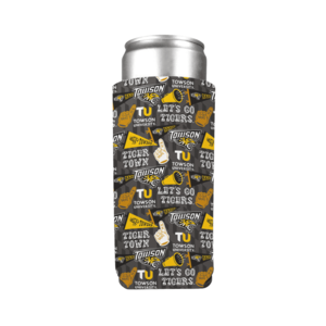 Towson University Fan Pattern / Slim Can Cooler Cheap Lowest Pice