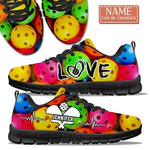 Custom Personalized Love Pickle Ball Sneakers - Gift Idea For Pickle Ball Lover Comfortable Cheap Online