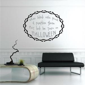 When black cats prowl & pumpkins gleam may luck be with you on Halloween Decal Sale Nicekicks