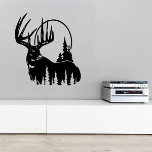 White Tail Deer and Moon Decal Cost Online