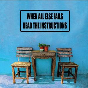 When all else fails read the instructions Decal Sale Fake