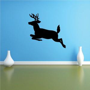 Whitetail Deer Buck Side Jump Decal Clearance Classic