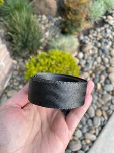 Charcoal 1” Seatbelt Webbing (by the yard) Outlet Choice