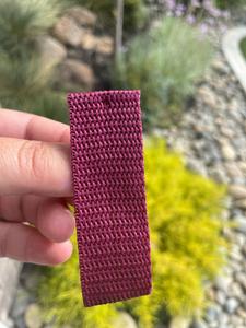 Burgundy 1” Polypropylene Webbing (by the yard) Discount Reliable