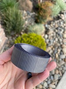 Black/White Horizontal stripe 1” Seatbelt Webbing For Sale Wholesale Pice