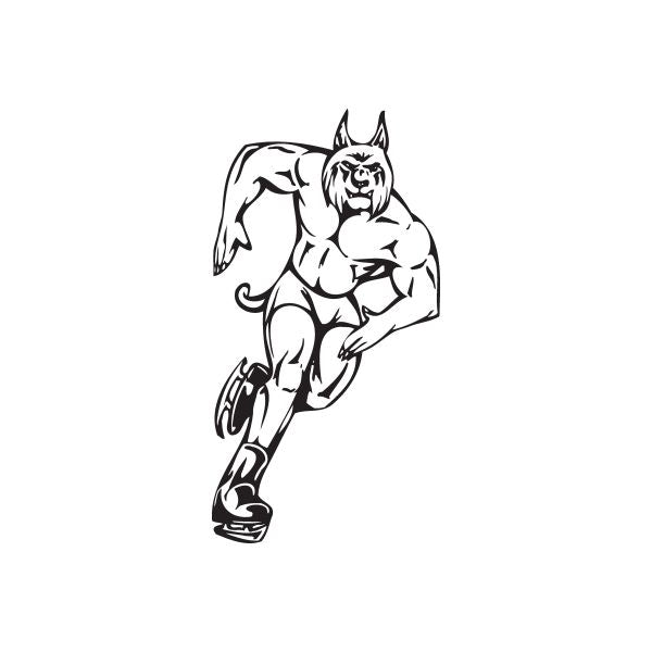 School Mascot Wall Decal - Vinyl Decal - Car Decal - DC 001 Cheapest Pice