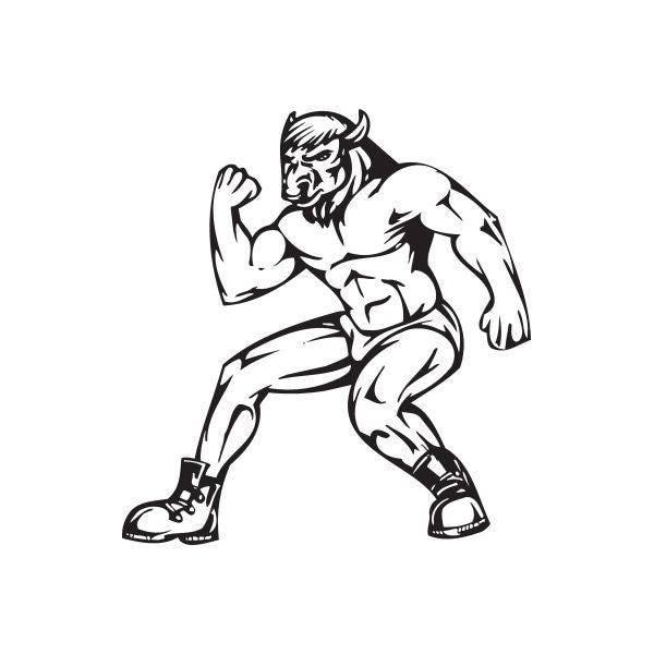 School Mascot Wall Decal - Vinyl Decal - Car Decal - DC 018 Best