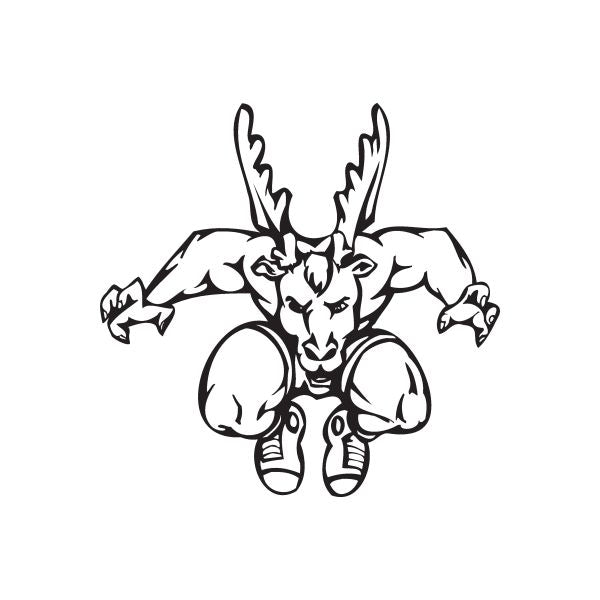School Mascot Wall Decal - Vinyl Decal - Car Decal - DC 027 Free Shipping Best Pices