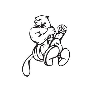 School Mascot Wall Decal - Vinyl Decal - Car Decal - DC 026 Free Shipping 100% Original