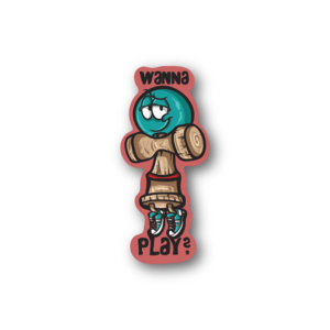 Wanna Play Ball and Stick Sticker Buy Cheap Wholesale Pice