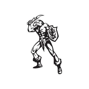 School Mascot Wall Decal - Vinyl Decal - Car Decal - DC 044 Cheap Low Shipping Fee